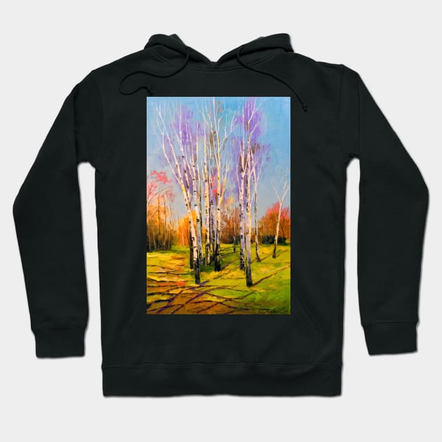 Spring birch Hoodie by OLHADARCHUKART